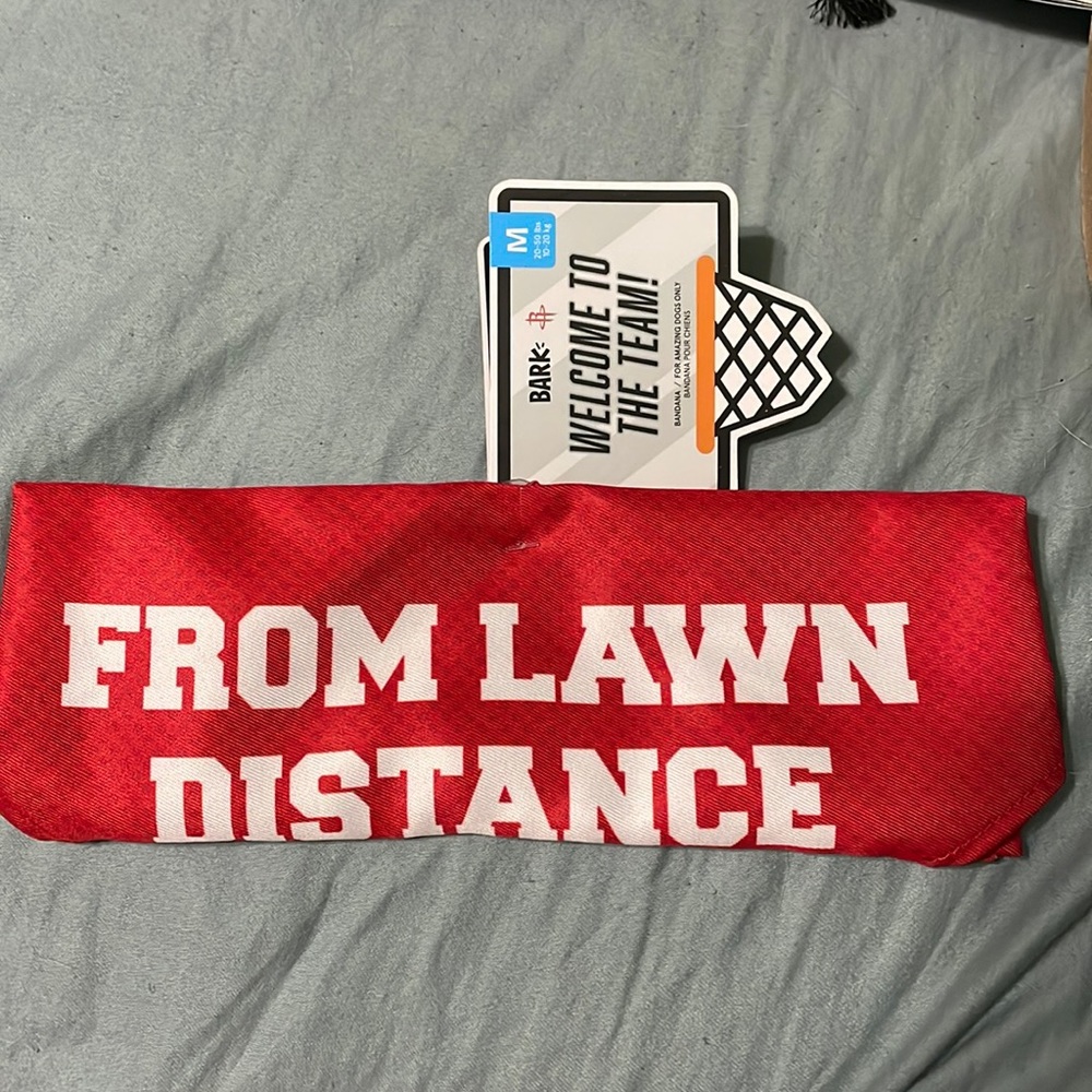 NWT! LE! BarkBox Houston Rockets Bandana!